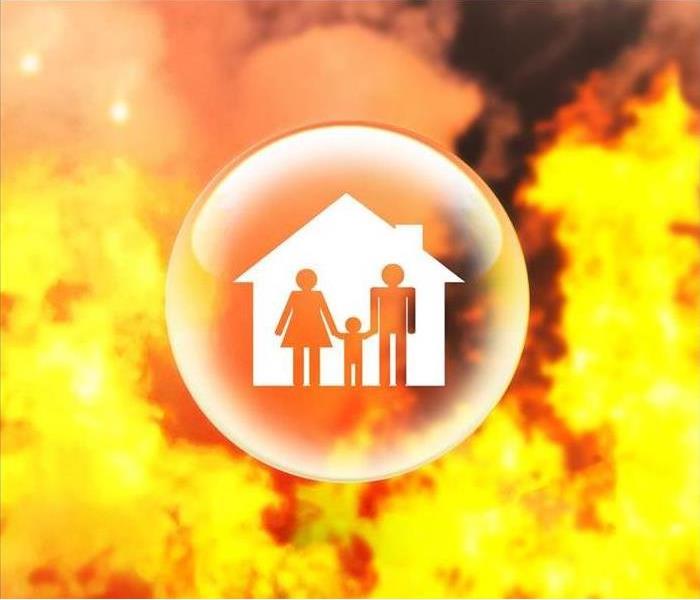 Home Fire Illustration